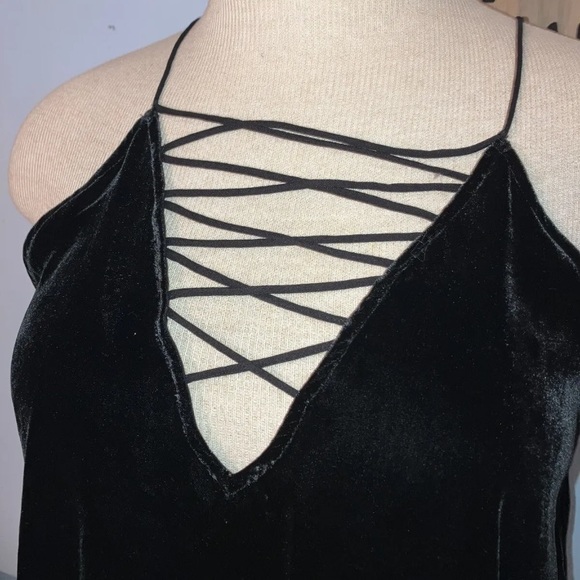 Johnny Was Love Black Velvet Large Tank Cami Blouse - Picture 2 of 5